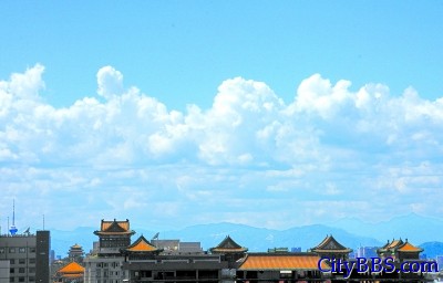 蓝天美得令人陶醉 美丽“北京蓝”“世锦蓝”再次刷屏